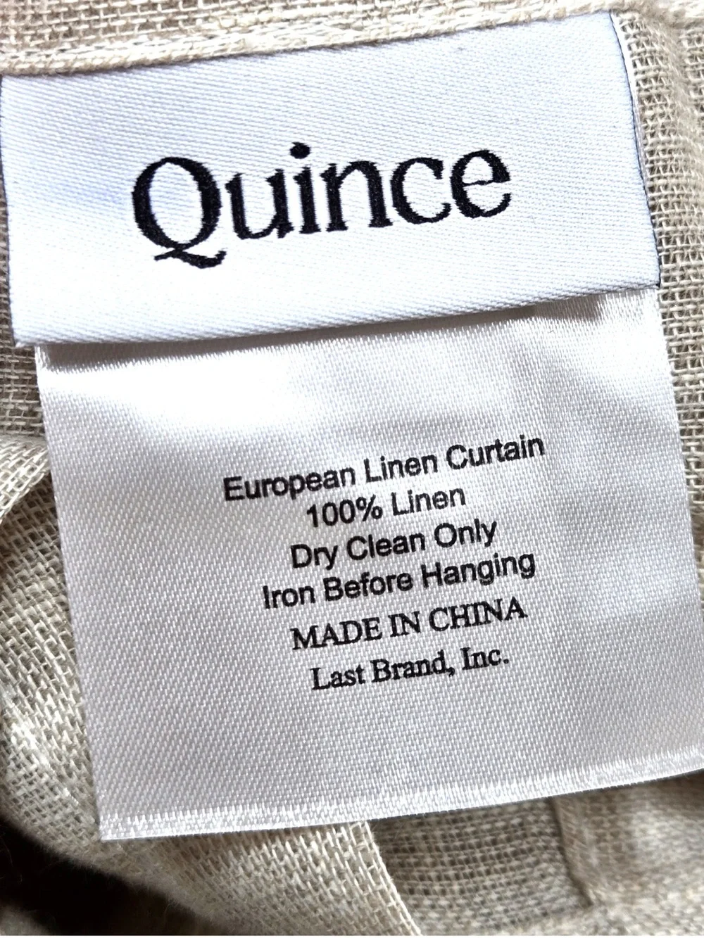 NWOT QUINCE Set Of 4 48x84 European Linen Sheer Curtains Flax 9813